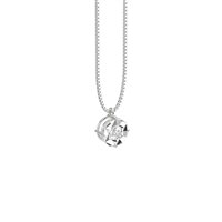 Collana Baroni Gioielli Donna in Oro bianco Diamante 0.05 Ct 4828C5 - 4828C5